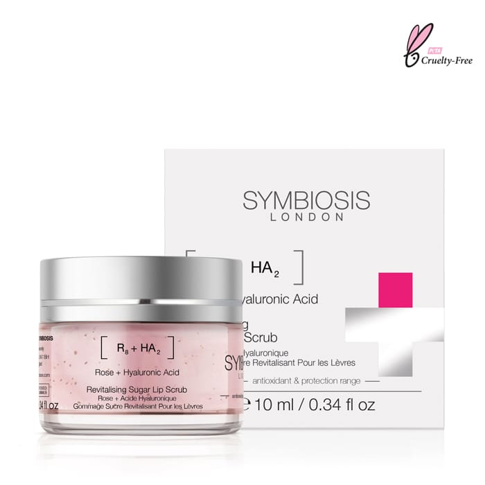 Symbiosis - Exfoliant pour les lèvres '(Rose+Hyaluronic Acid) - Revitalising Sugar' - 10 ml