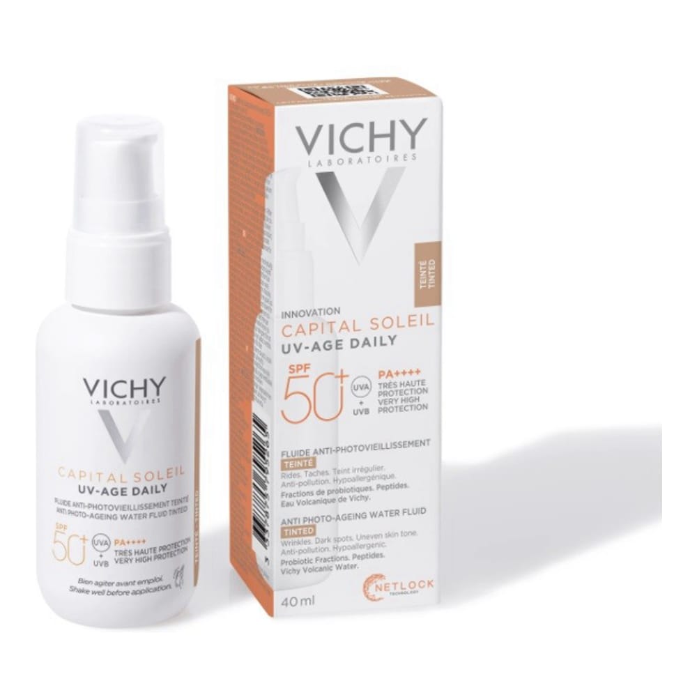 Vichy - Crème solaire teintée 'Capital Soleil UV Age Daily Water Fluid SPF50+' - 40 ml