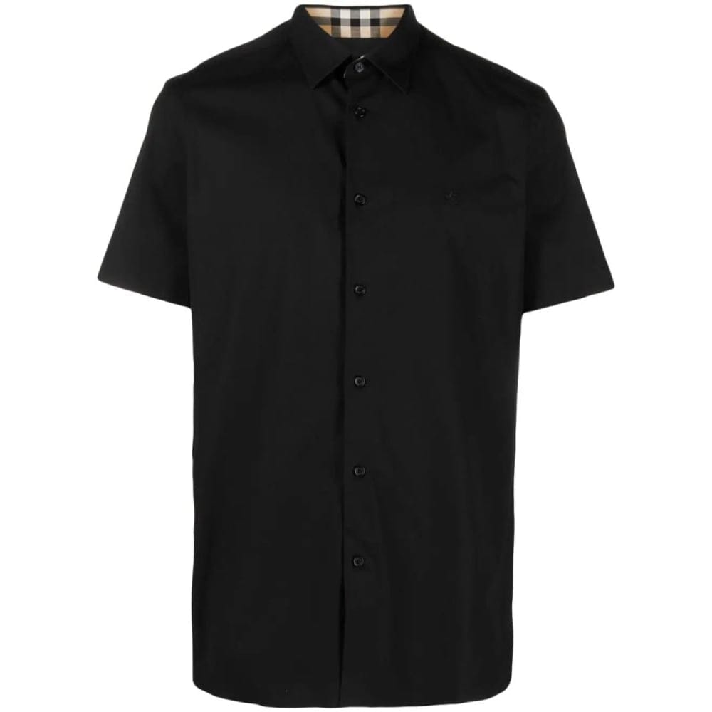 Burberry - Chemise à manches courtes 'Equestrian Knight Embroidered' pour Hommes