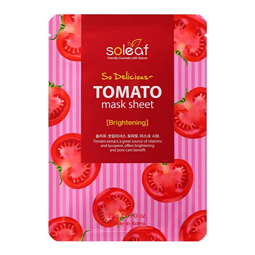 Soleaf - Masque Tissu 'Tomato Brightening So Delicious' - 25 g