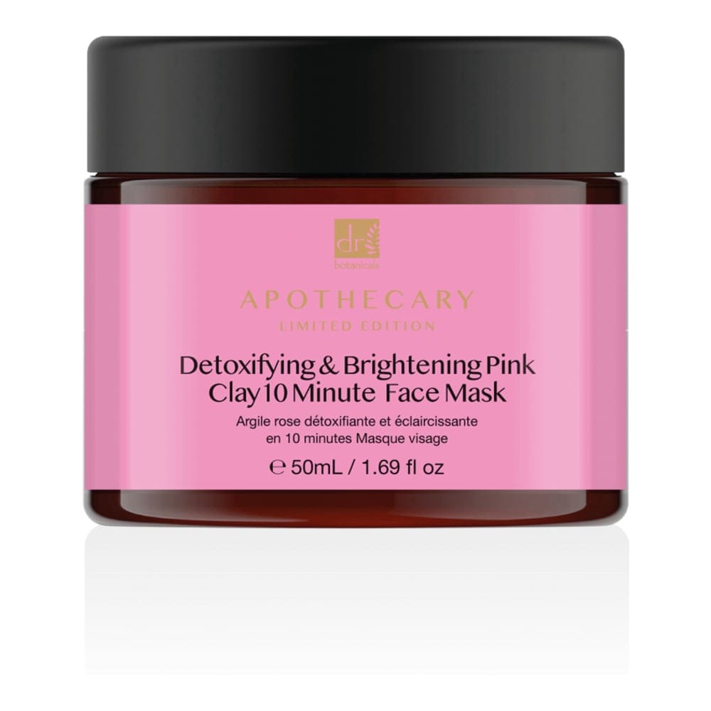 Dr. Botanicals - Masque visage 'Apothecary Detoxifying & Brightening Pink Clay 10 Minute' - 50 ml