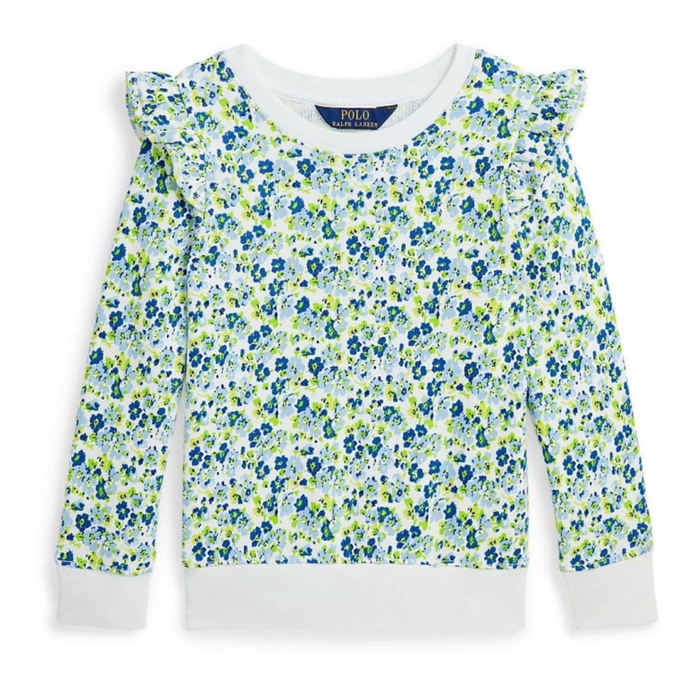 Polo Ralph Lauren - Pull 'Ruffled French Terry' pour Bambins & petites filles