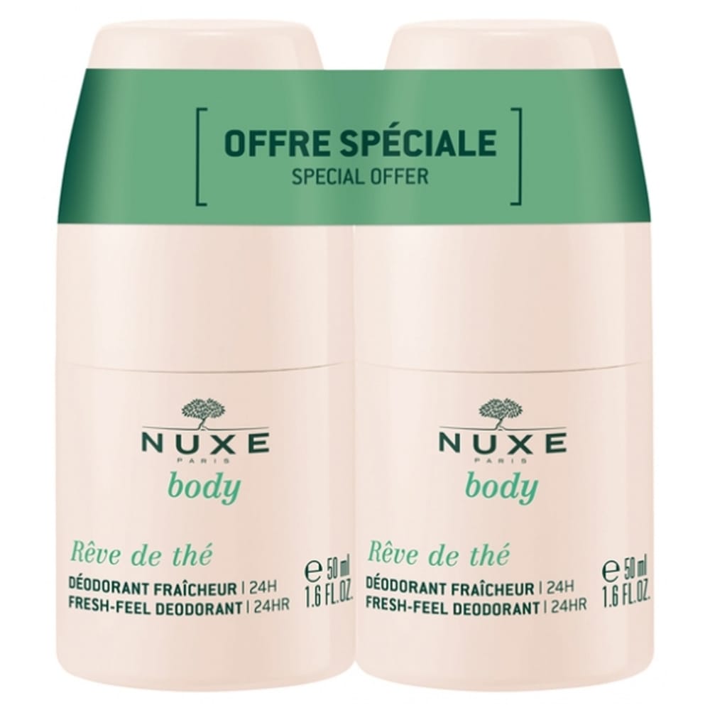 Nuxe - Rêve De Thé Duo Déodorant Fraîcheur 24h - 50 ml, 2 Pièces