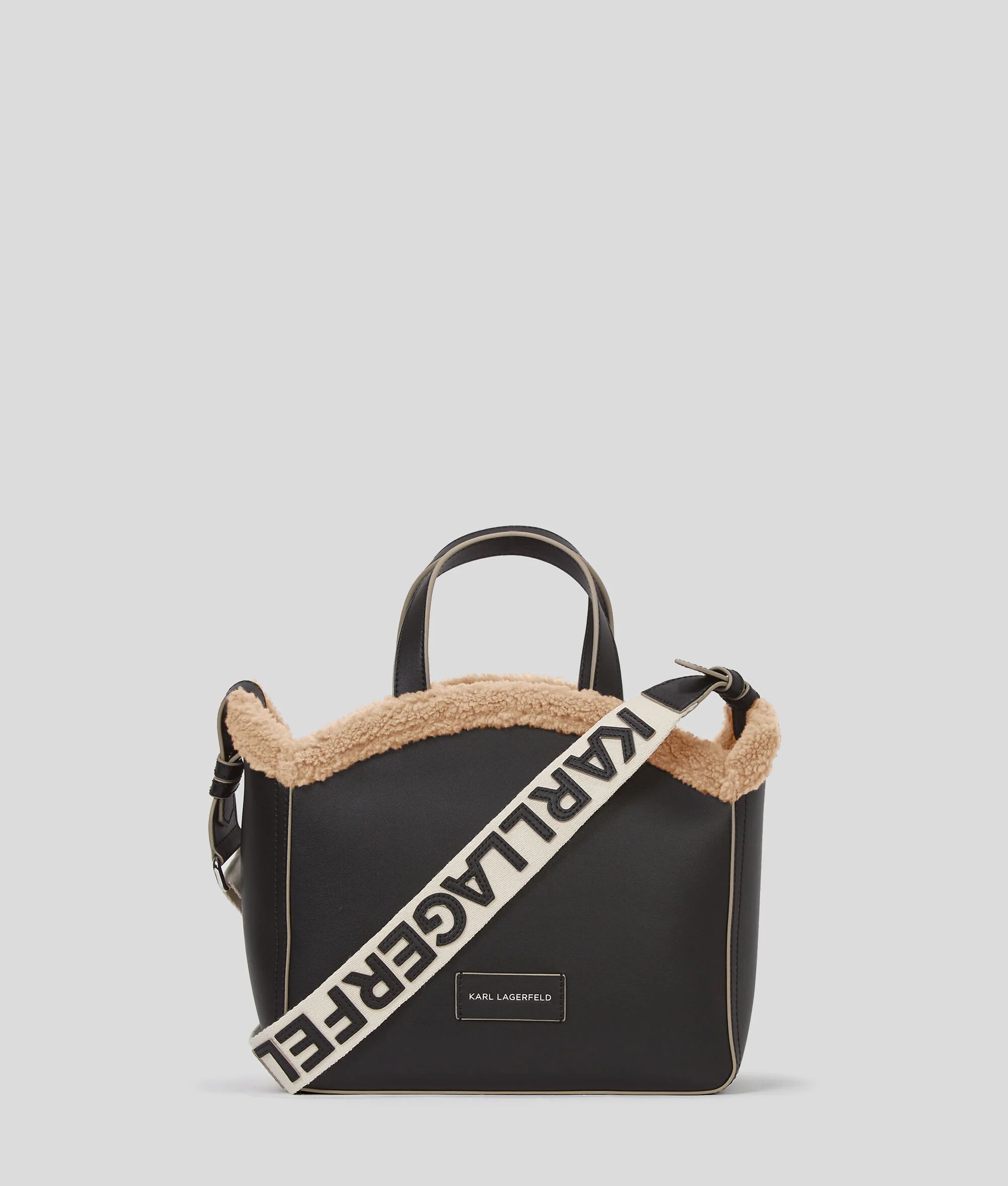 Karl lagerfeld - k/circle sp sm tote shearling