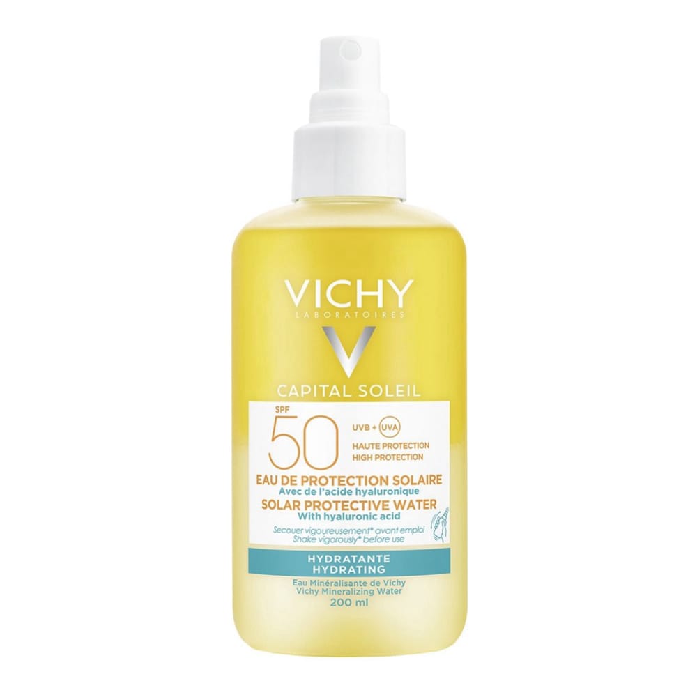 Vichy - Eau de protection solaire 'Idéal Soleil Water Hydrating SPF50' - 200 ml