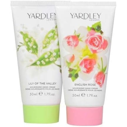 Yardley - Set de soins des mains 'Lily of The Valley & English Rose' - 50 ml, 2 Pièces