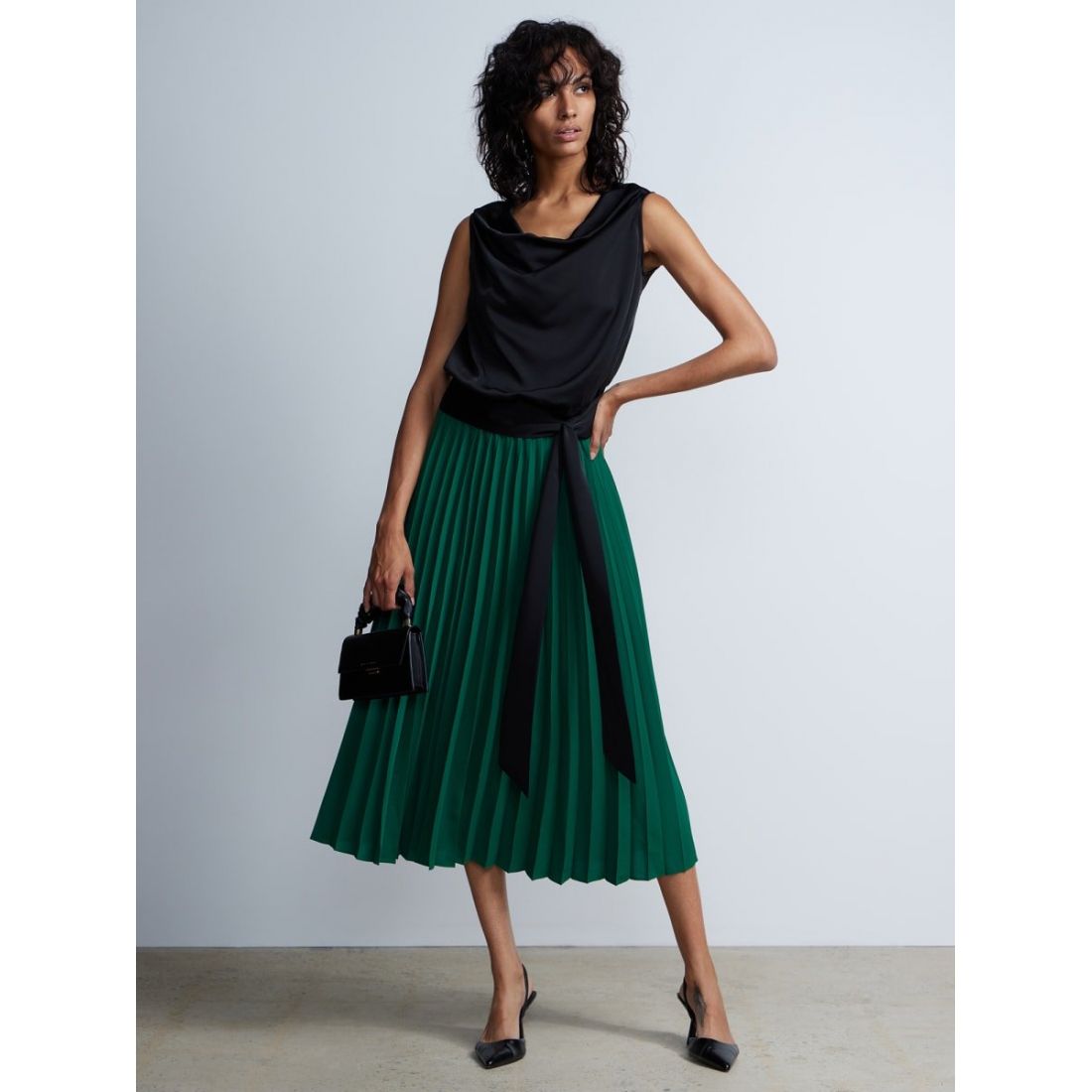New York & Company - Jupe Midi 'Pleated' pour Femmes