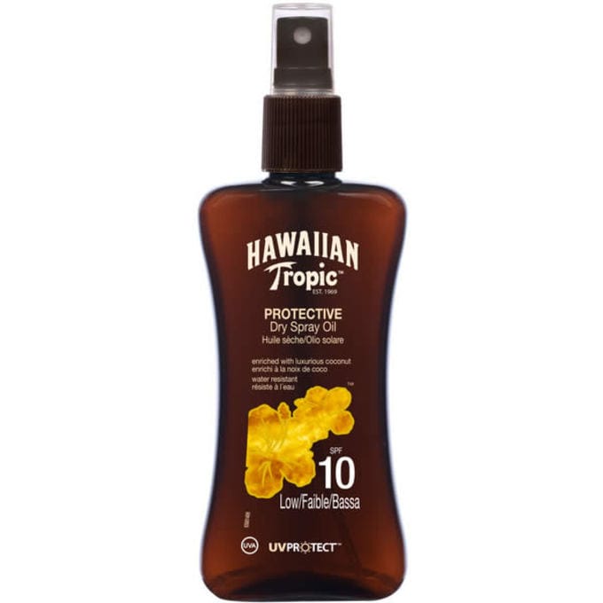 Hawaiian Tropic - Spray à l'huile sèche 'Coconut & Papaya SPF10' - 200 ml