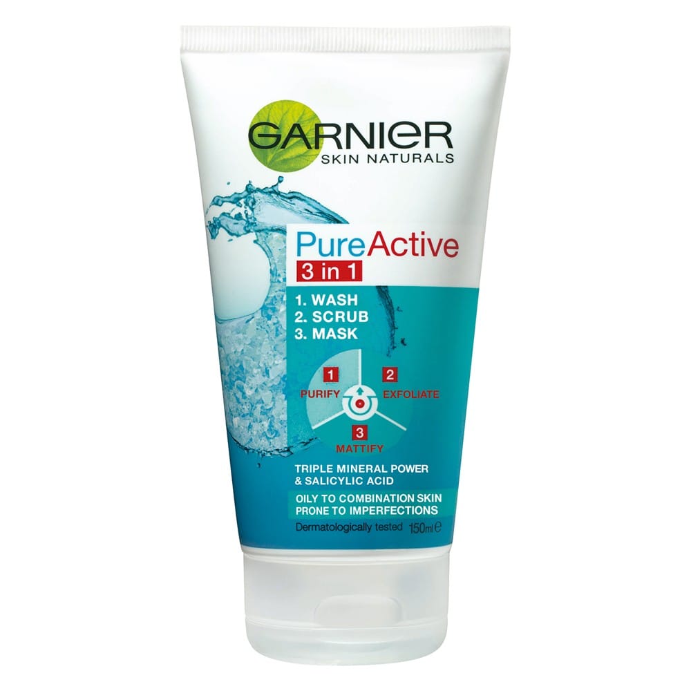 Garnier - Soins du visage 3 en 1 'Pure Active' - 150 ml
