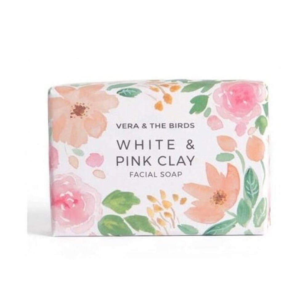 Vera & The Birds - Savon visage 'White & Pink Clay' - 100 g