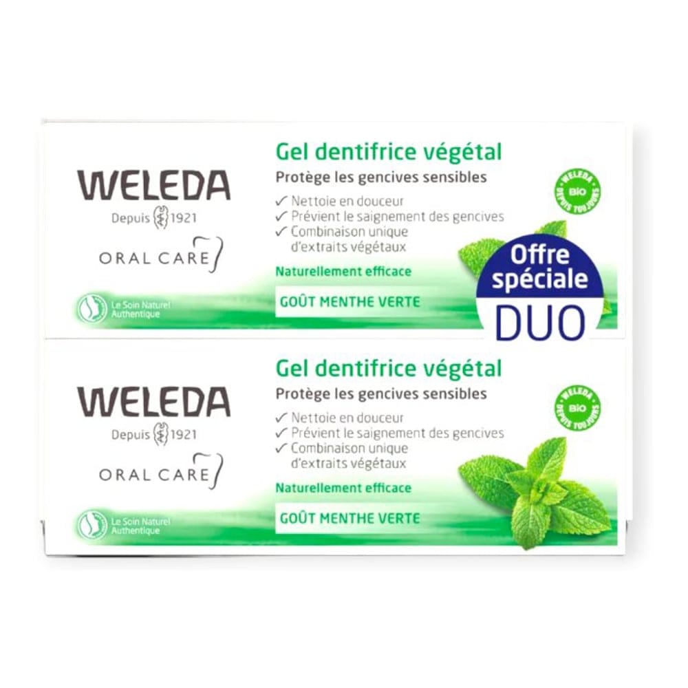 Weleda - 'Gel Dentifrice Végétal DUO' - 75 ml, 2 Pièces