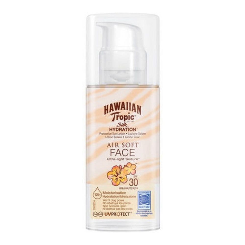 Hawaiian Tropic - Crème solaire pour le visage 'Silk Air Soft SPF30' - 50 ml