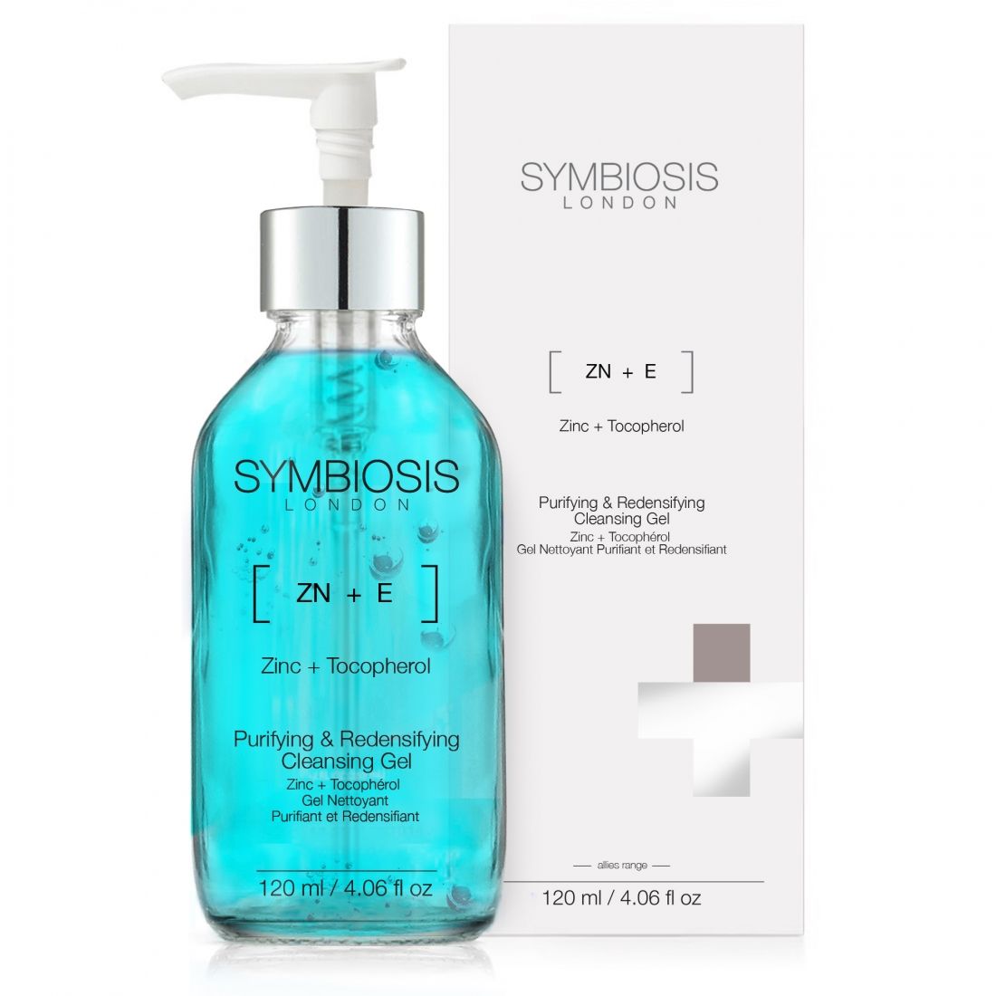 Symbiosis - Gel Nettoyant '(Zinc+Tocopherol) - Purifying & Redensifying' - 120 ml