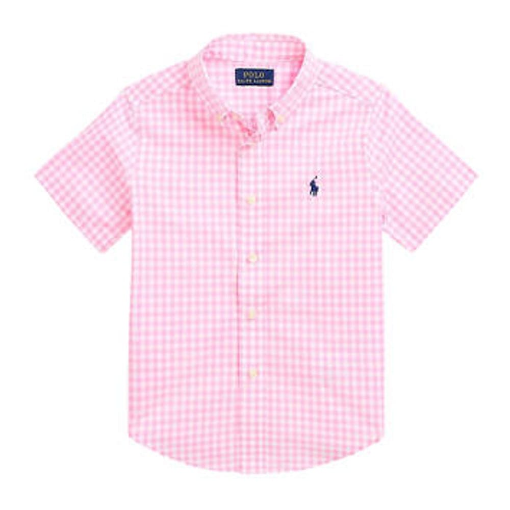 Polo Ralph Lauren - Chemise à manches courtes 'Plaid Cotton Poplin' pour Enfant et petit garçon
