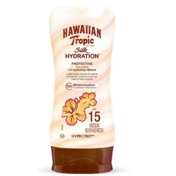 Hawaiian Tropic - Lotion de protection solaire 'Silk SPF15' - 180 ml