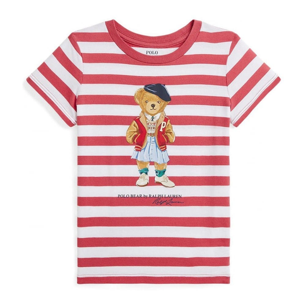 Polo Ralph Lauren - T-shirt 'Striped Polo Bear' pour Bambins & petites filles
