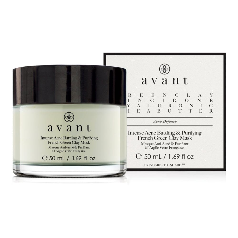 Avant - Masque visage 'Intense Acne Battling & Purifying French Green Clay' - 50 ml