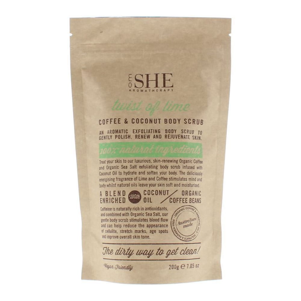 OM SHE - Exfoliant pour le corps 'Coffee & Coconut Twist Of Lime' - 200 g