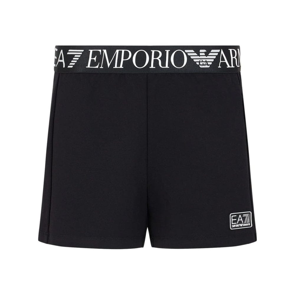 EA7 Emporio Armani - Short en coton 'Logo-Waist' pour Femmes