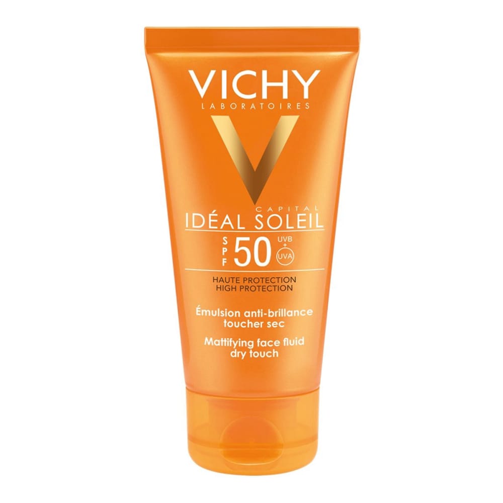 Vichy - Fluide Matifiant Visage 'Idéal Soleil Dry Touch SPF50' - 50 ml