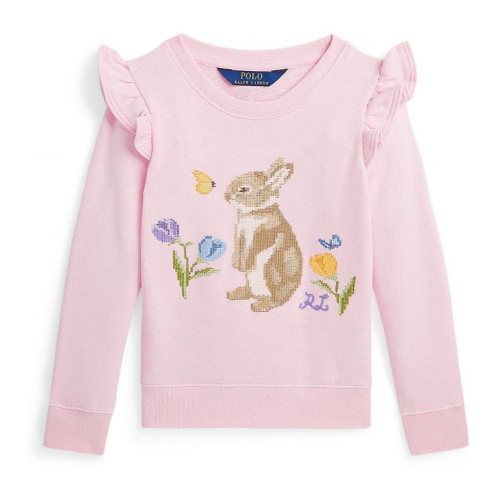 Polo Ralph Lauren - Pull 'Ruffled Bunny Terry' pour Bambins & petites filles