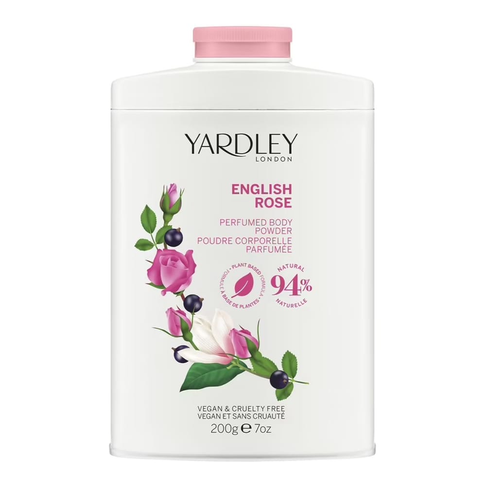 Yardley - Talc parfumé 'English Rose' - 200 g