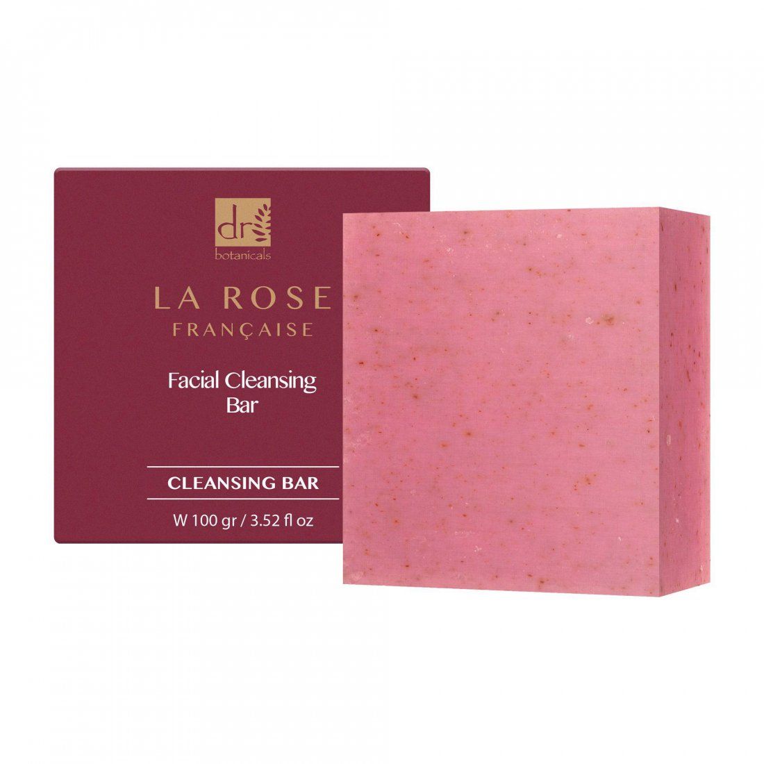 Dr. Botanicals - Nettoyant Solide 'La Rose Francaise Facial' - 100 g