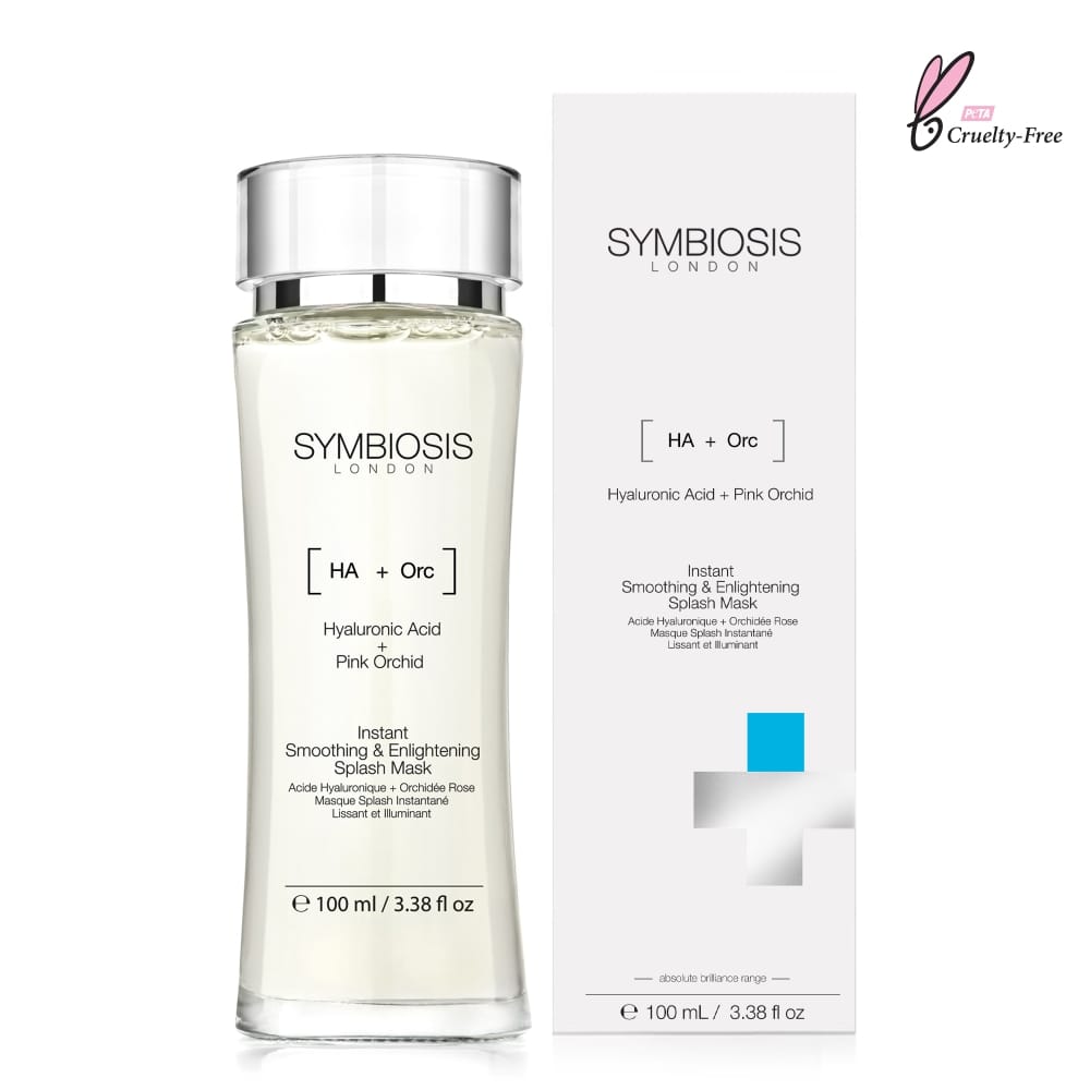 Symbiosis - Masque visage '(Hyaluronic Acid+Pink Orchid) Instant Smoothing & Enlightening' - 100 ml