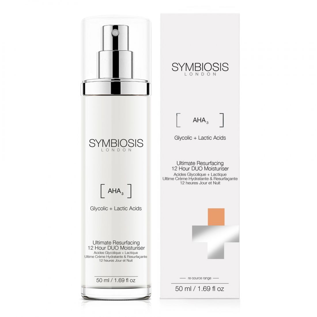 Symbiosis - Crème hydratante '(Glycolic+Lactic Acids) - Ultimate Resurfacing 12 Hour Duo' - 50 ml