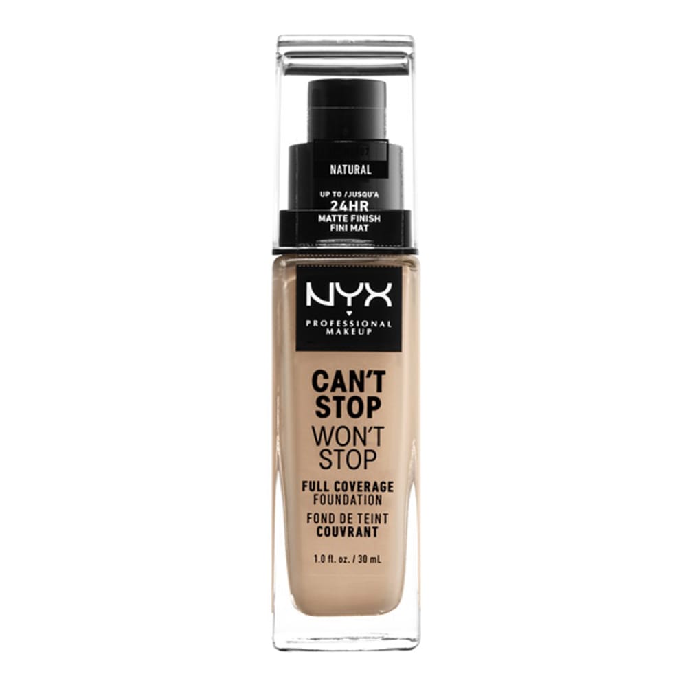 NYX - Fond de teint 'Can't Stop Won't Stop Full Coverage' - Natural 30 ml