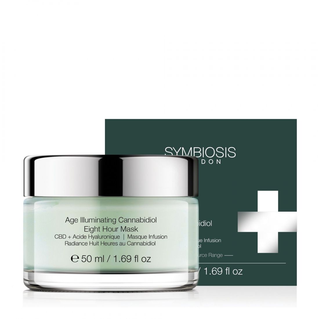 Symbiosis - Masque visage '(Cbd+Hyaluronic Acid) - Age Illuminating Cannabidiol Eight Hour' - 50 ml