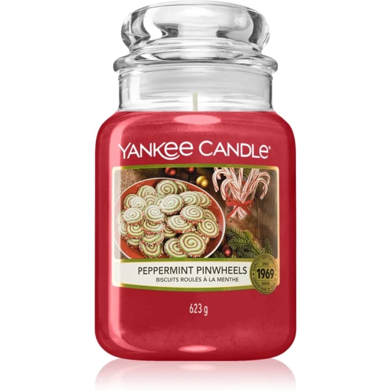 Yankee Candle - Bougie parfumée 'Peppermint Pinwheels' - 623 g