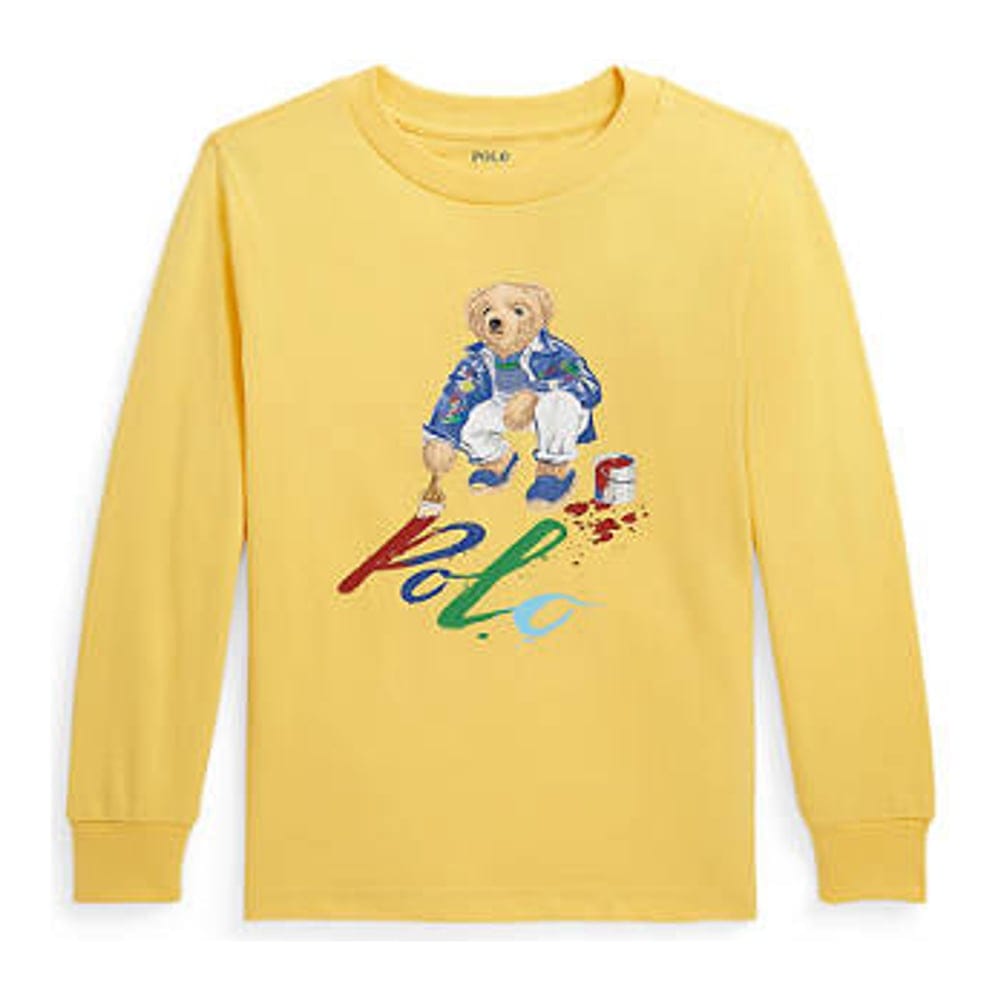 Polo Ralph Lauren - T-Shirt manches longues 'Polo Bear Cotton' pour Enfant et petit garçon