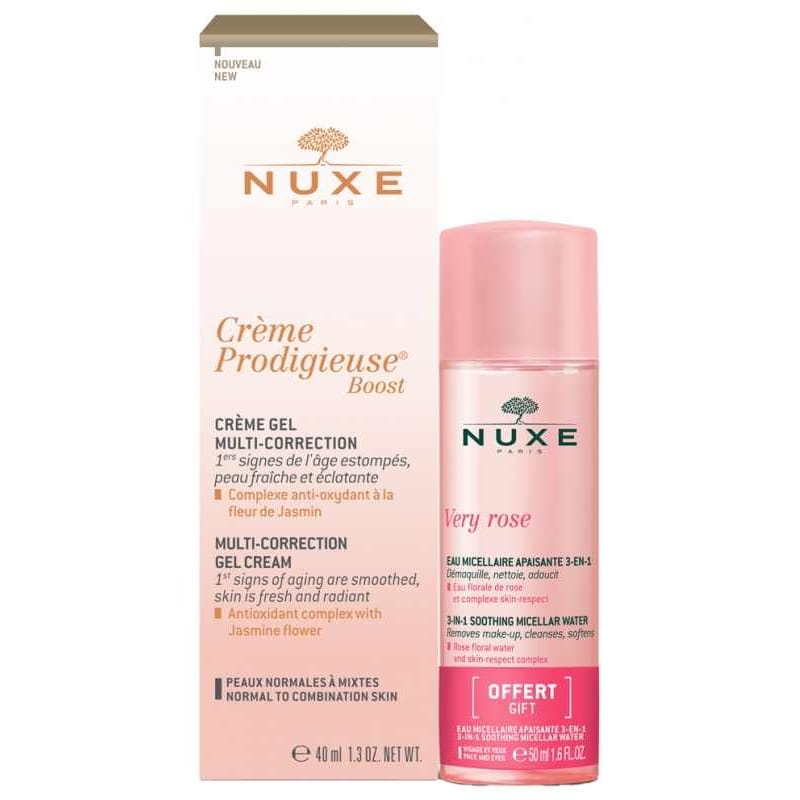 Nuxe - Coffret de soins de la peau 'Crème Prodigieuse Boost Multi-Correction & Very Rose' - 2 Pièces