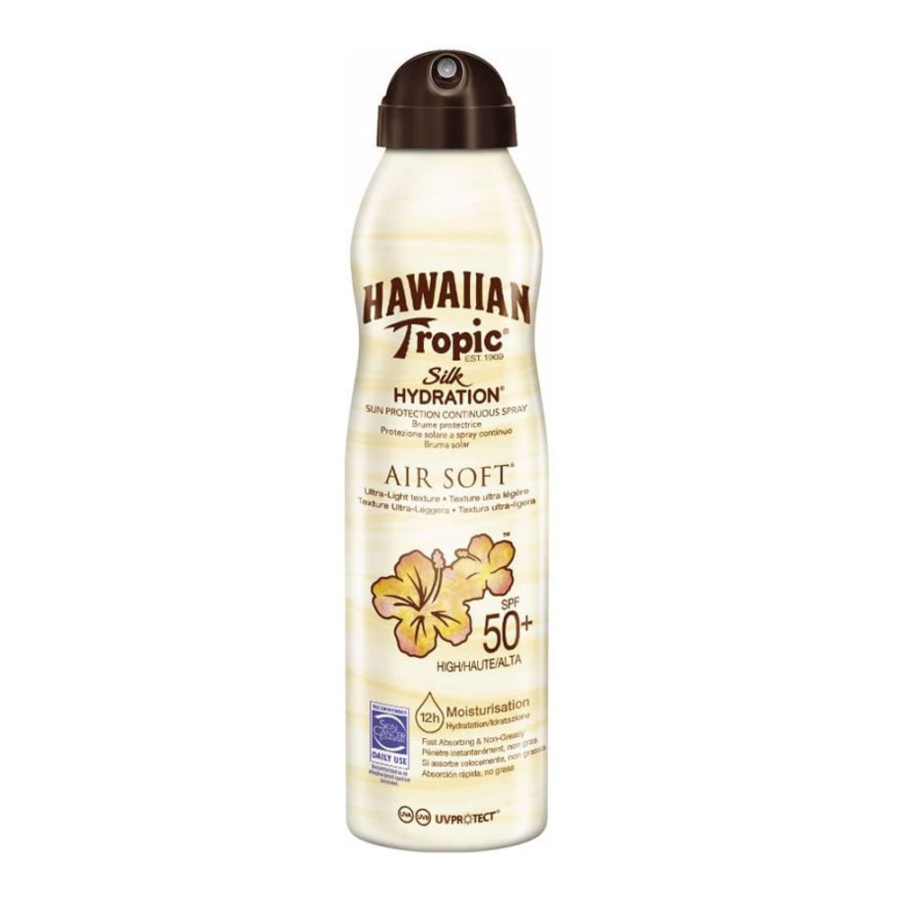 Hawaiian Tropic - Spray de protection solaire 'Silk Hydration Air Soft SPF50' - 220 ml