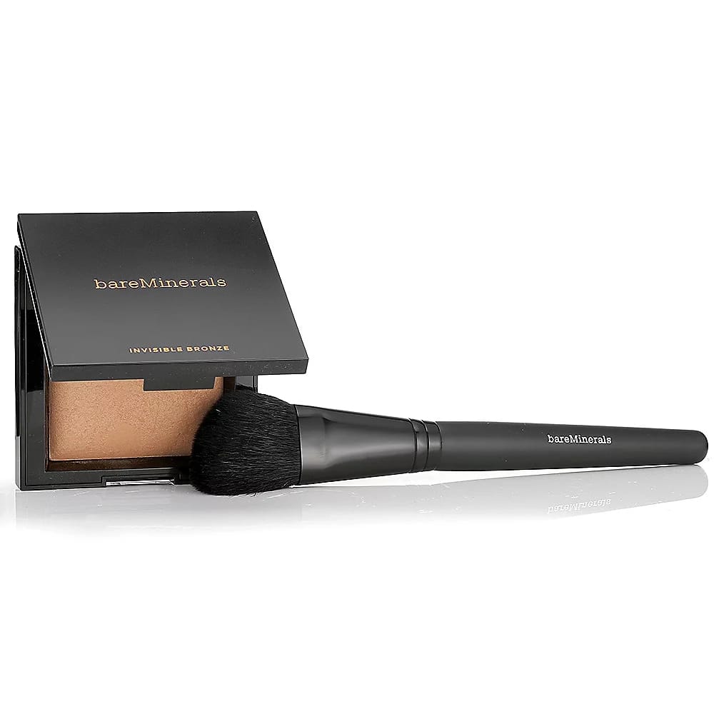 bareMinerals - Bronzer, Pinceau 'Bronze & Go Mini Duo' - Medium 2 Pièces