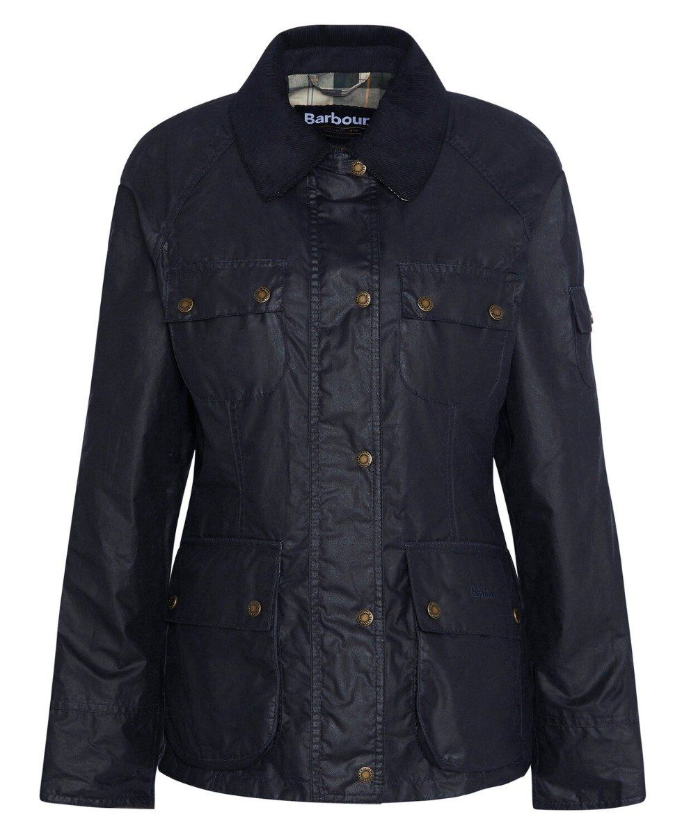 Barbour - W's Arlo Utility Wax Jacket Royal