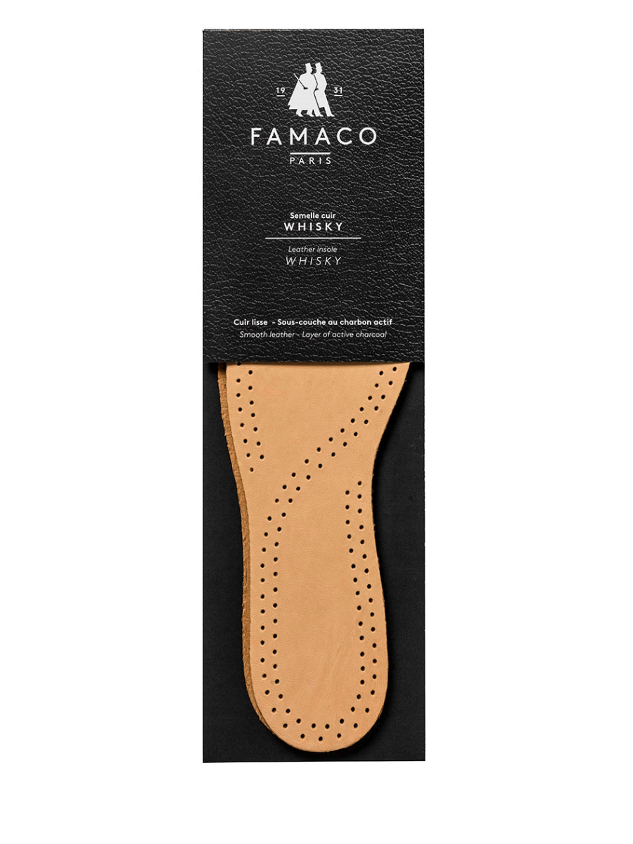 FAMACO - Semelle cuir Whisky